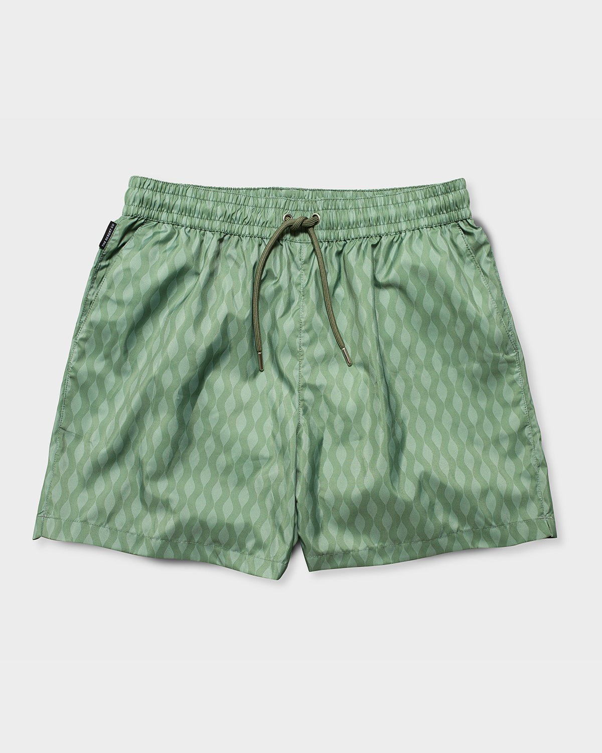 Classic Swim Shorts Green Waves - THE RESORT CO