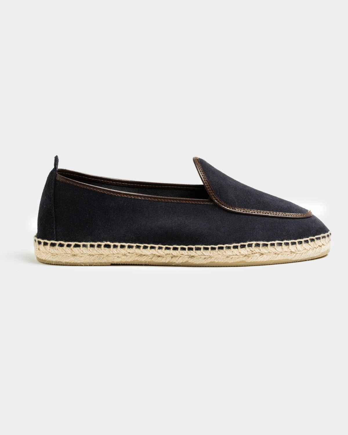 Espadrilles Belgian Loafer Style Navy Suede - THE RESORT CO