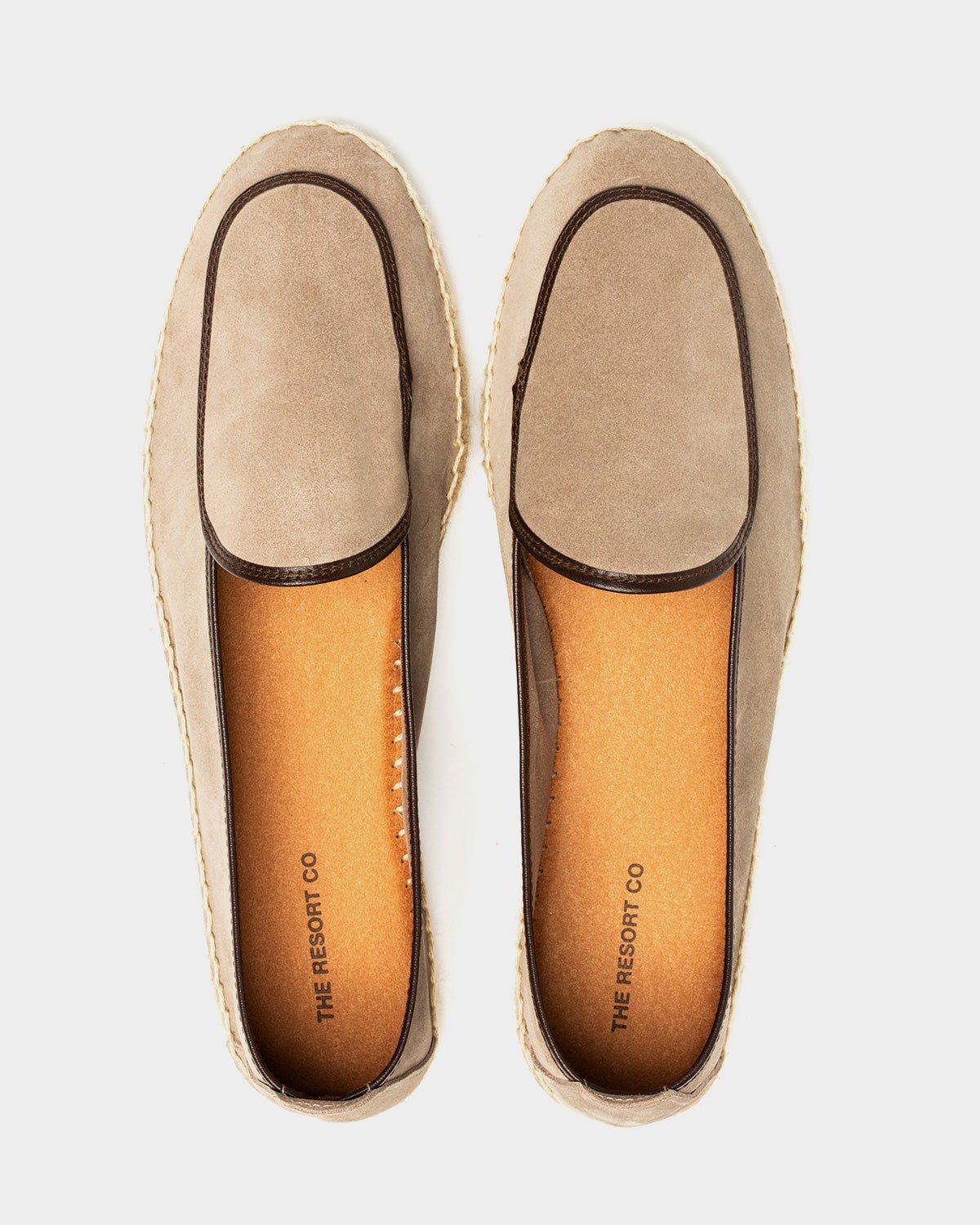 Espadrilles Belgian Loafer Style Sand Suede - THE RESORT CO