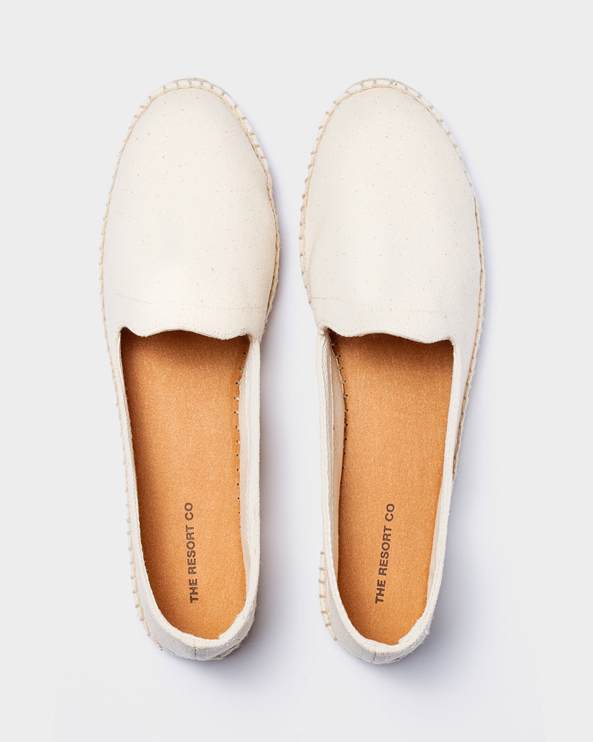 Espadrilles Ivory Canvas - THE RESORT CO