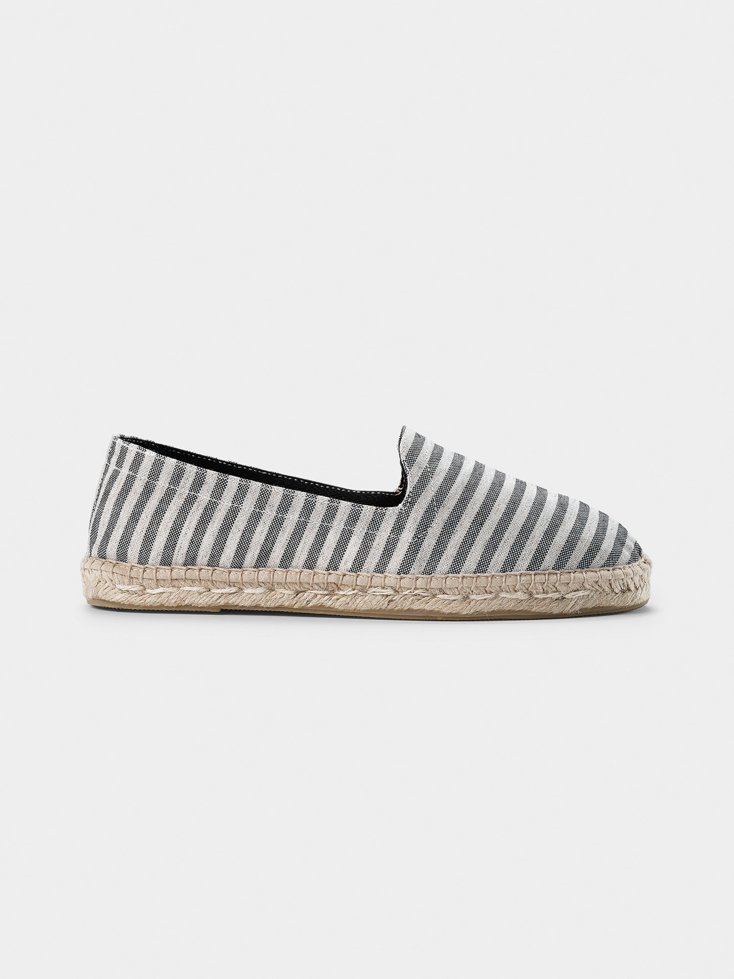 Grey Stripe Seaqual Espadrilles - THE RESORT CO