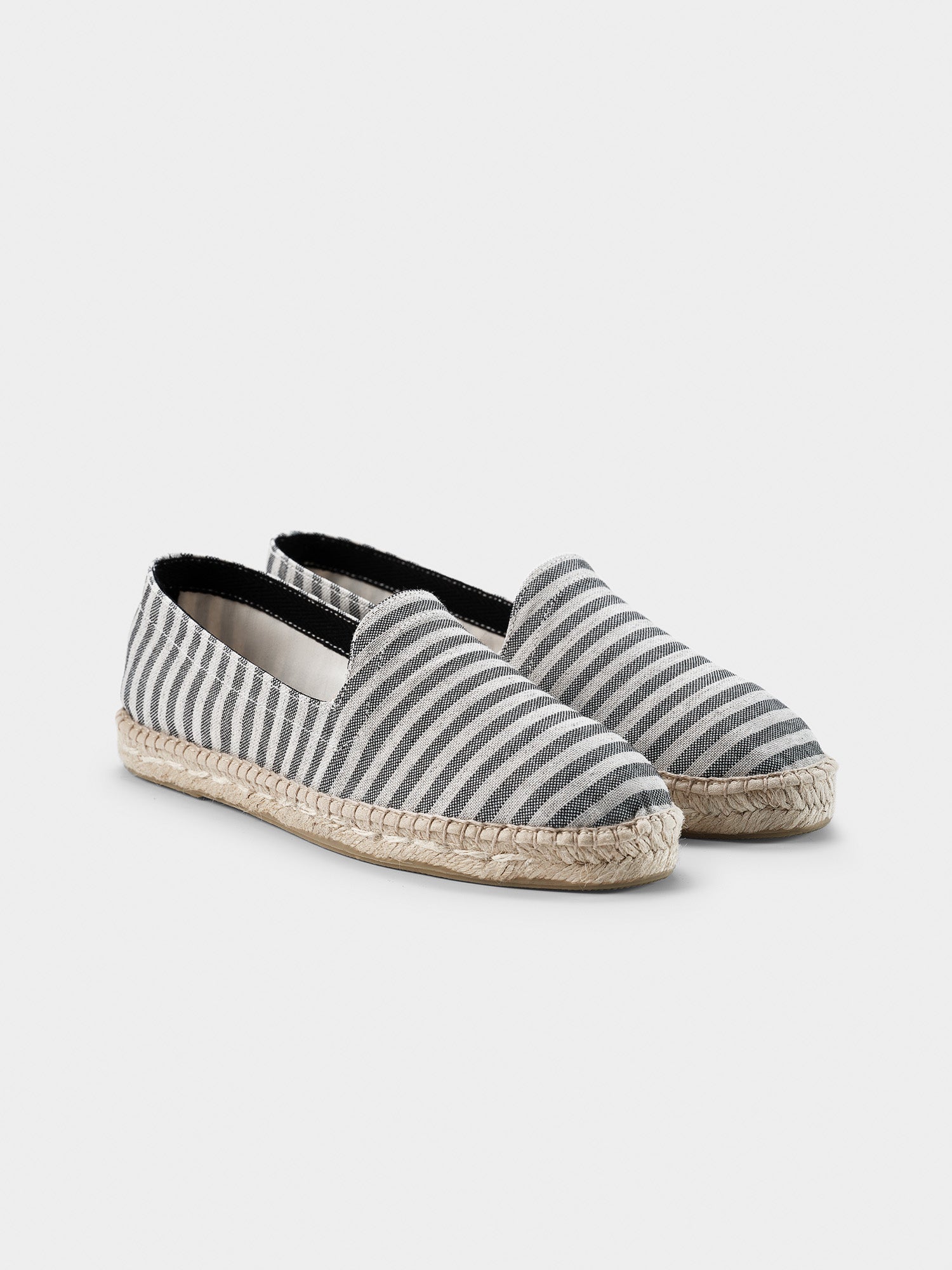 Grey Stripe Seaqual Espadrilles - THE RESORT CO