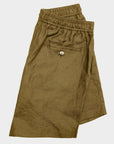 Linen Drawstring Shorts Olive - THE RESORT CO