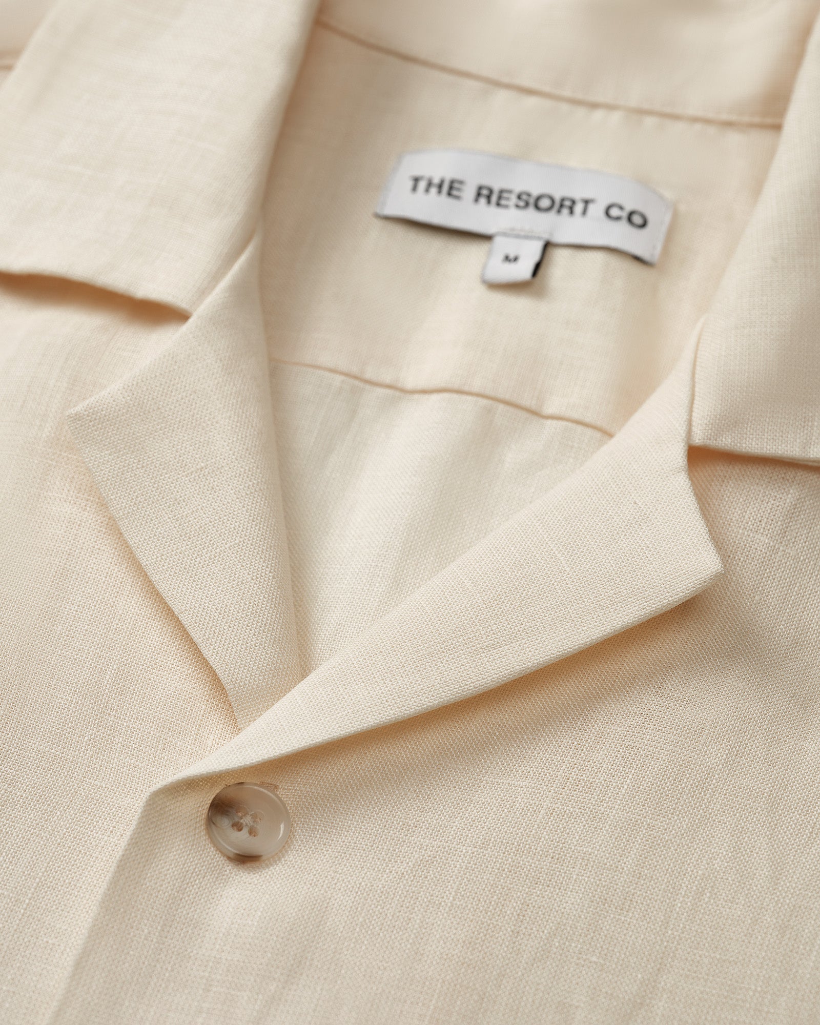 Linen Resort Shirt Ivory - THE RESORT CO