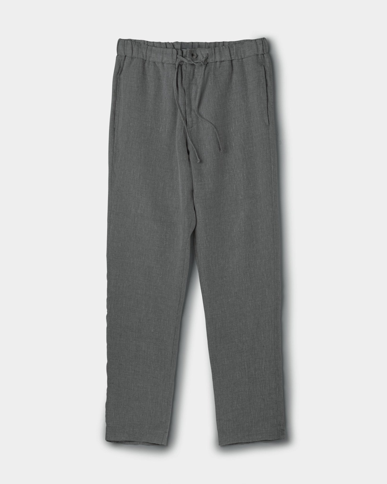 Linen Trousers Charcoal - THE RESORT CO
