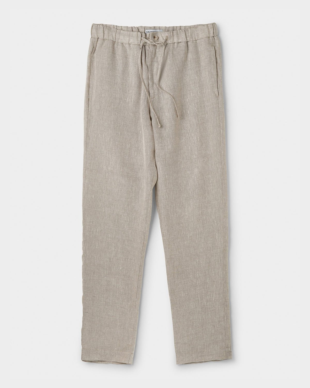 Linen Trousers Oatmeal - THE RESORT CO