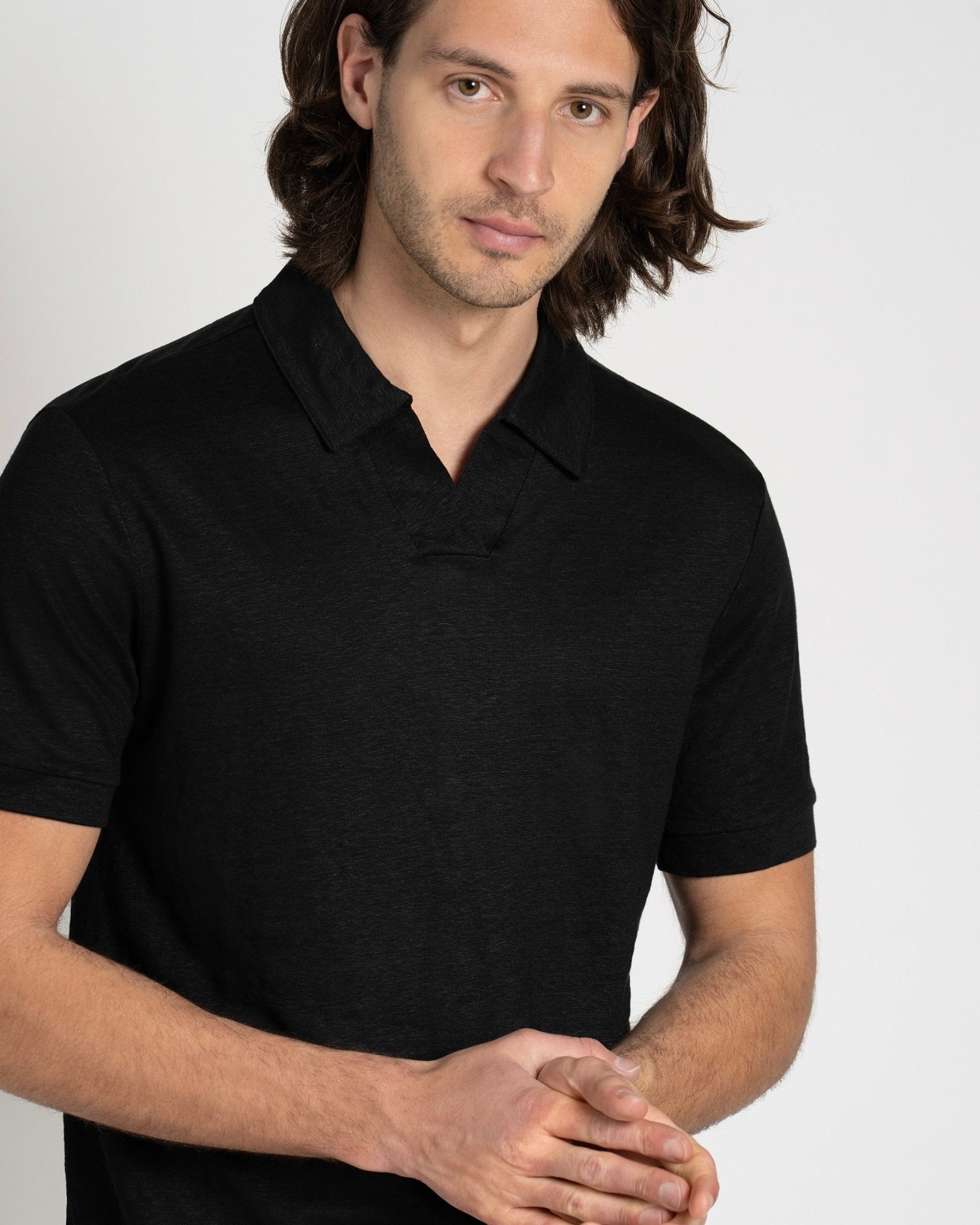 Resort Polo Shirt All Black - THE RESORT CO
