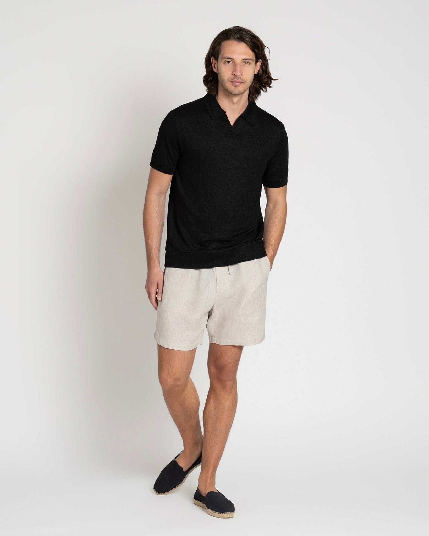 Resort Polo Shirt All Black - THE RESORT CO