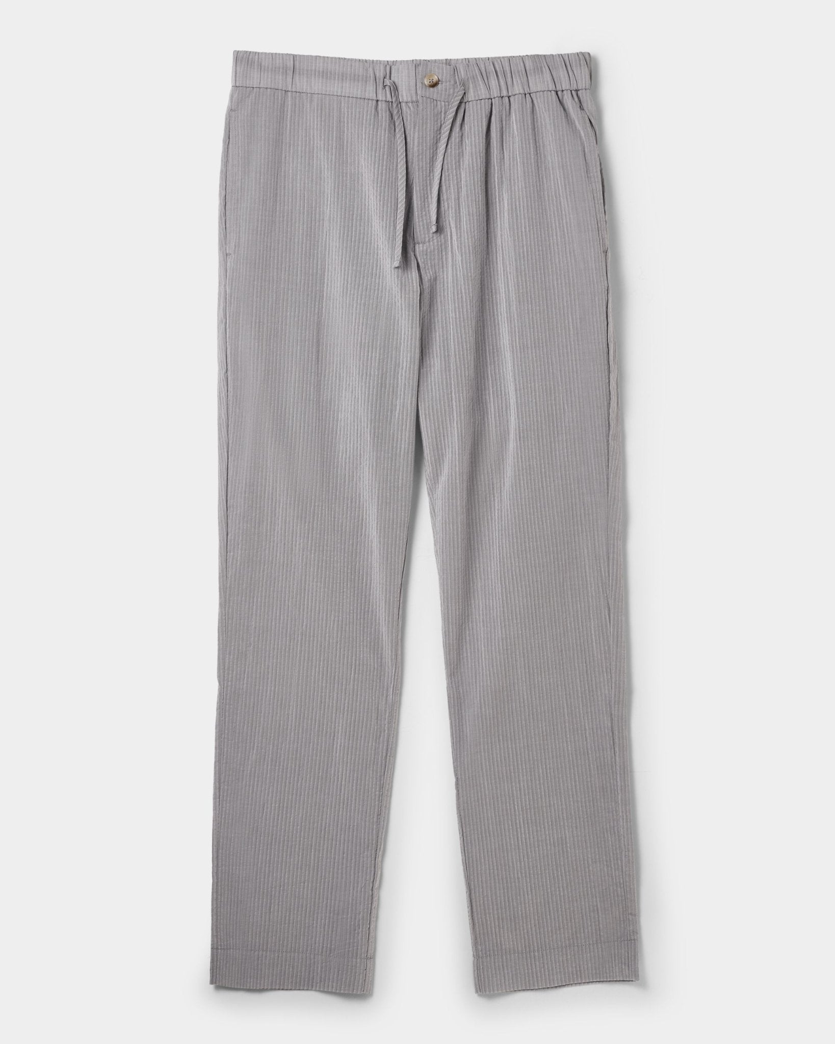 Seersucker Trousers Sage - THE RESORT CO