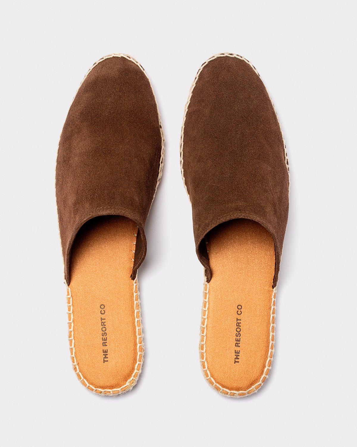 Slip-in Espadrilles Dark Brown Suede - THE RESORT CO