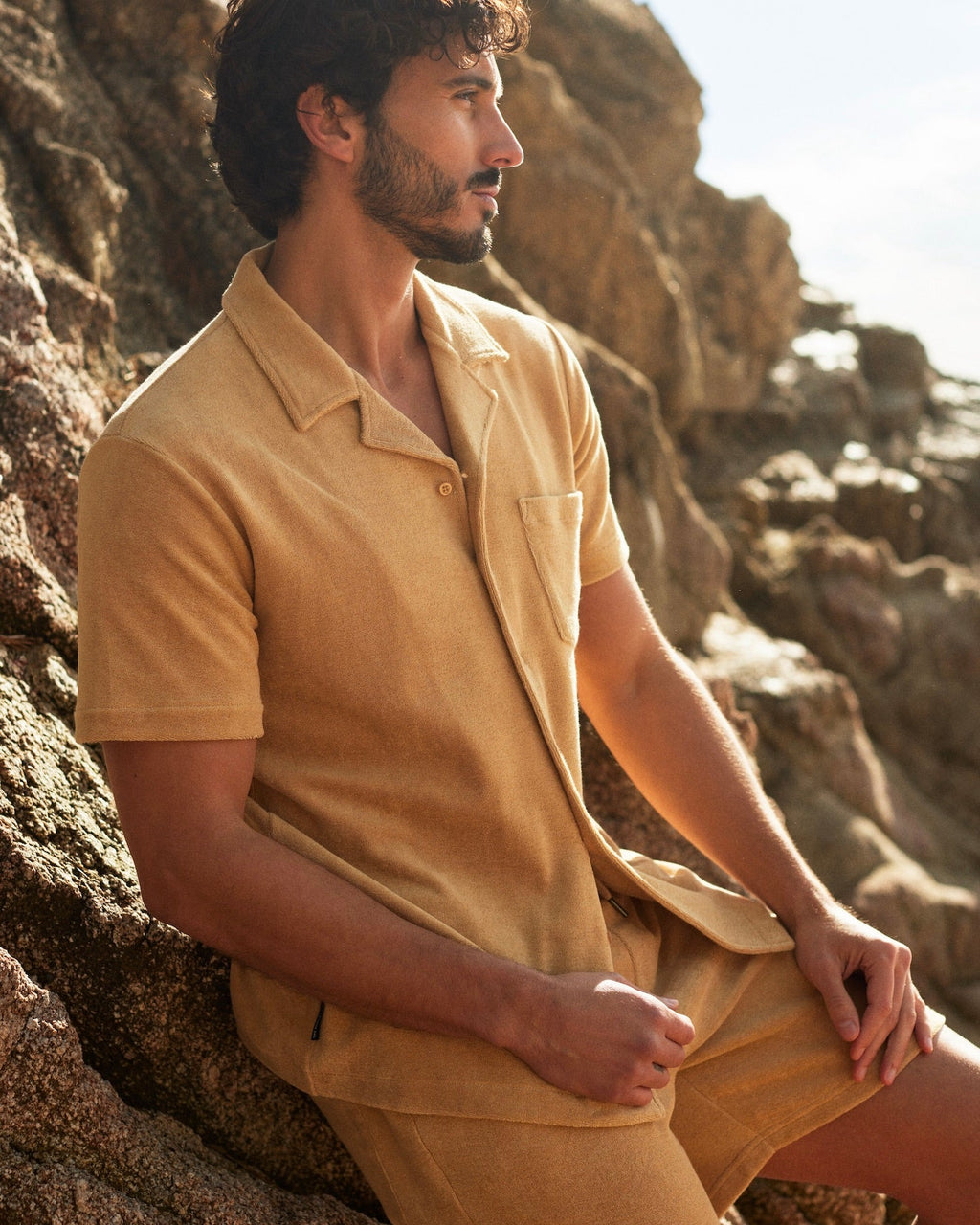 Terry short sleeve shirt - Safari