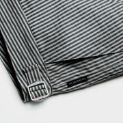 Tailored Swim Shorts Navy Stripe Seersucker