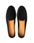Espadrilles Belgian Loafer Style Black Suede - THE RESORT CO
