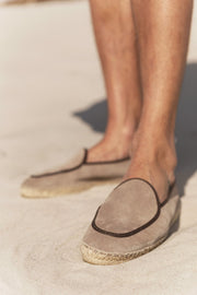Espadrilles Belgian Loafer Style Sand Suede - THE RESORT CO