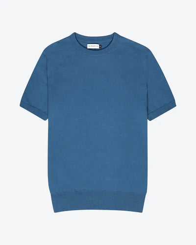 Knitted Tee Azure - THE RESORT CO