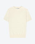 Knitted Tee Ivory - THE RESORT CO