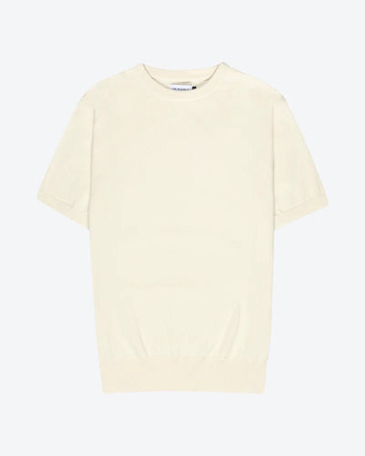 Knitted Tee Ivory - THE RESORT CO