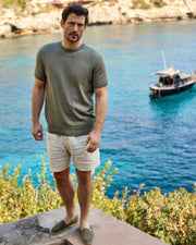 Knitted Tee Khaki - THE RESORT CO