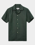 Linen Resort Shirt Eucalyptus - THE RESORT CO