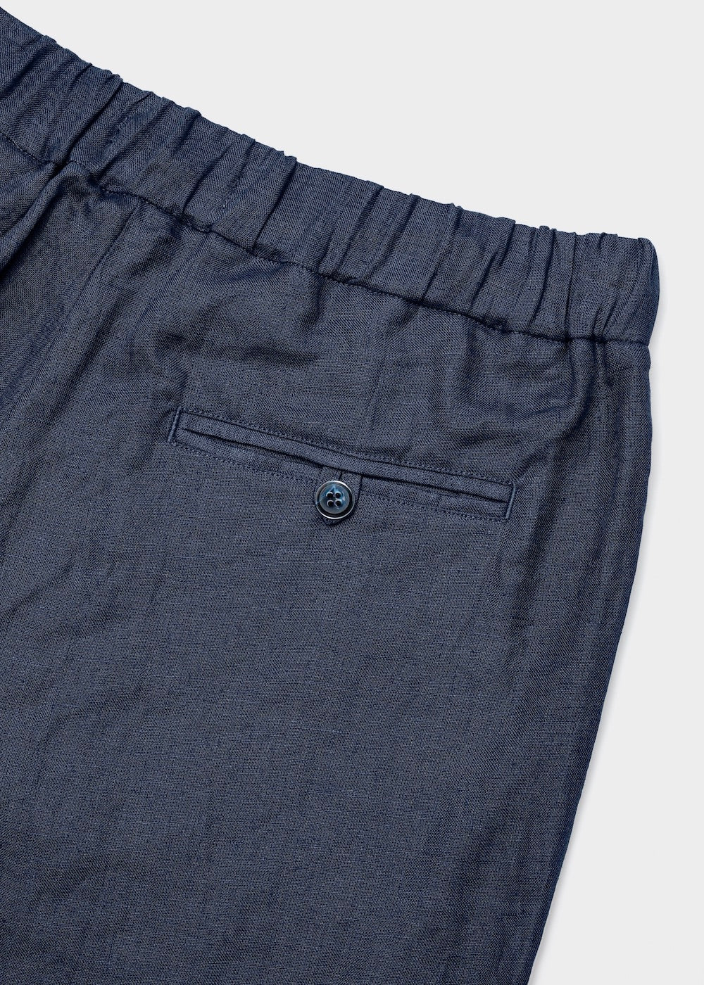 Linen Trousers Navy - THE RESORT CO