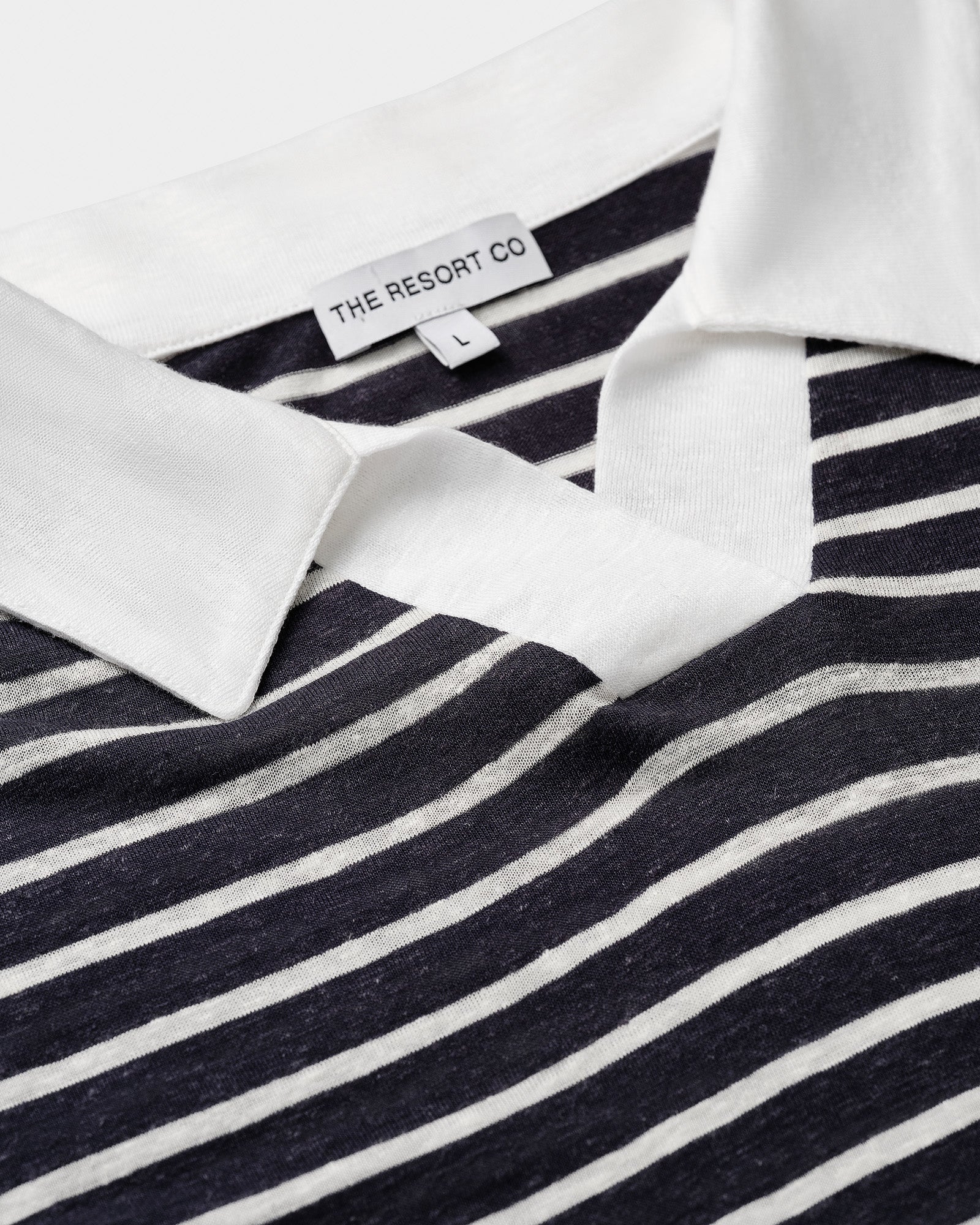 Resort Polo Shirt Navy striped - THE RESORT CO