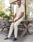 Terry Lounge Pants White - THE RESORT CO
