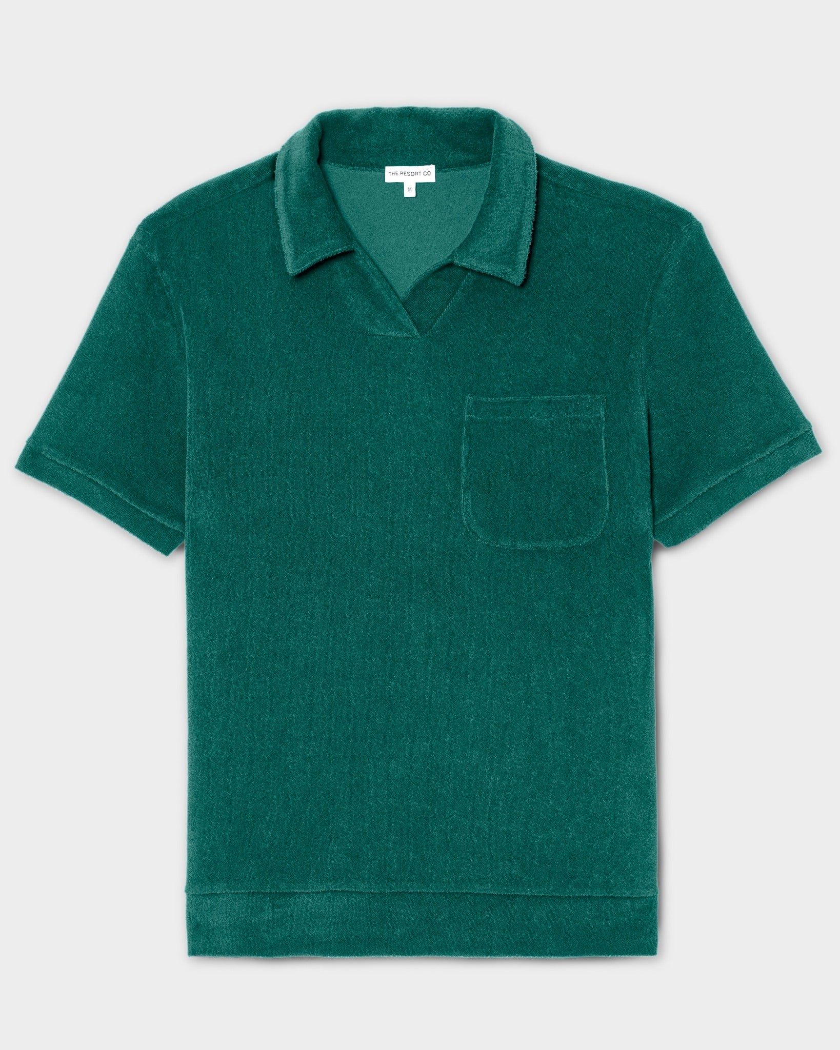 Terry Polo Shirt Emerald Green - THE RESORT CO