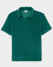 Terry Polo Shirt Emerald Green - THE RESORT CO