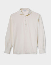Terry Popover Shirt White - THE RESORT CO