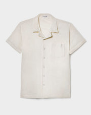 Terry Short Sleeve Shirt White - THE RESORT CO